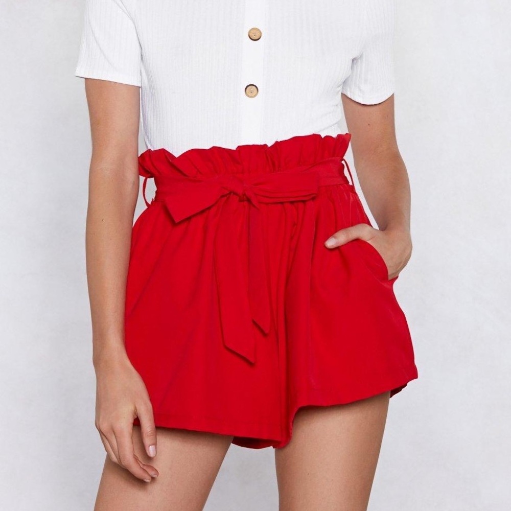 CherryKoko - Paperbag Red Shorts